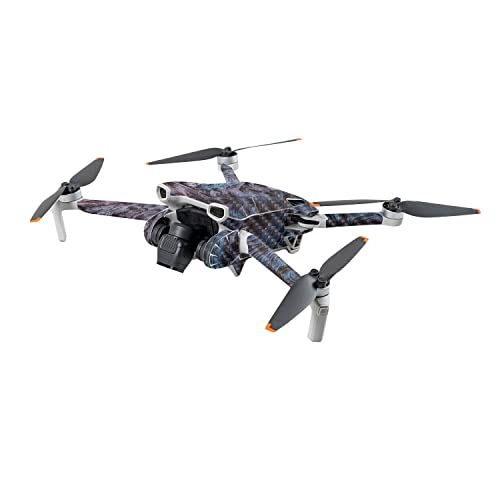 Image of MightySkins Carbon Fiber Skin Compatible with DJI Mini 3 - Angry Ripple | Protective, Durable Textured Carbon Fiber Finish | Easy to Apply | Made in The USA