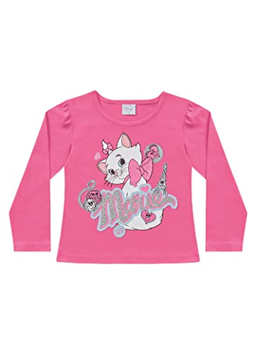 Blusa Manga Longa em Meia Malha Marie, Meninas, Fakini, Rosa, 2 (até 3)