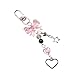 xbiez Stylish Key Chain Fashionable Bowknot Keyrings Butterfly Knot Keychain for Women Girls Bear Heart Phone Decoration, 4