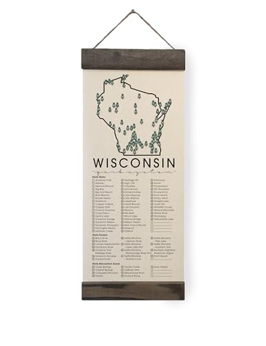 WI State Park Adventure Checklist WITH Pen/Wisconsin State Park/Travel Wisconsin Gift/WI Bucketlist...