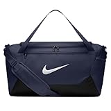 Nike Brasilia Duffel (Small), Midnight Navy/Black/White, MISC