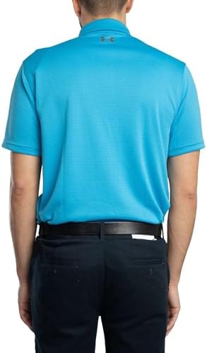 Under Armour Men's Tech Golf PoloDISC, (453) Ether Blue / / Pitch Gray, Large — view 2