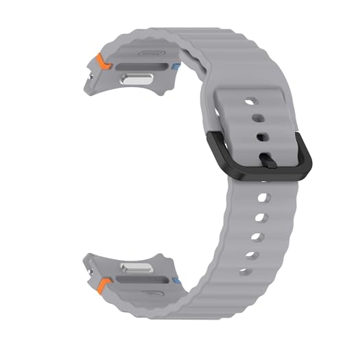 [PLYYQZM] �{�^���X�^�C�� �V���R���X�g���b�v .Sam su ng �ɍ��� Galaxy 5/6/7 40mm 44mm FE�u���X���b�g ���X�g�o���h,Watch �ɍ��� 6Classic 47mm 43mm �x���g�p�ɓK�p(Gray,For 