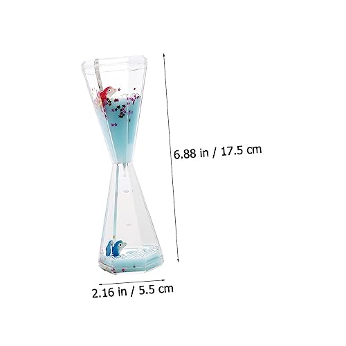 Baluue 1Pc Gota De Óleo Ampulheta Ornamento De Mesa De Escritório Decoração De Escritório Oceano Ani