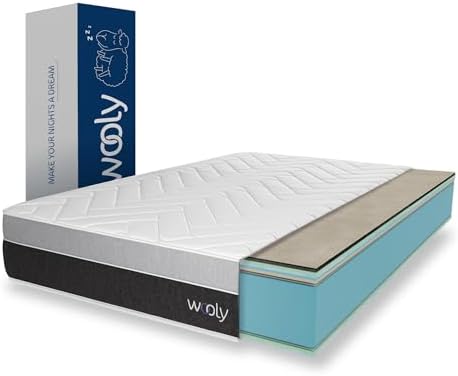 Wooly Level II Matelas 140x190 - Épaisseur 30 cm - Confort Premiu...