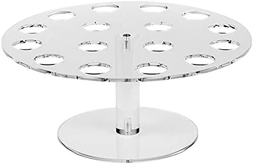 Ice Cream Cone Holder, 16 Holes Acrylic Ice Cream Stand, Eco-Friendly Waffle Cone Displaying Stand Cupcake Sugar Rack for Mini Ice Cream Cones Hand Roll Sushi Popcorn