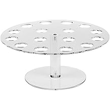 Ice Cream Cone Holder - 16 Holes Acrylic Stand for Displaying Waffle Cones, Cupcakes, Hand Roll Sushi, Popcorn - Eco-friendly Sugar Rack