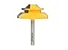 Yonico 15127q Medium Lock 45 Degree Miter Router Bit with 3/4" Stock and 1/4" Shank