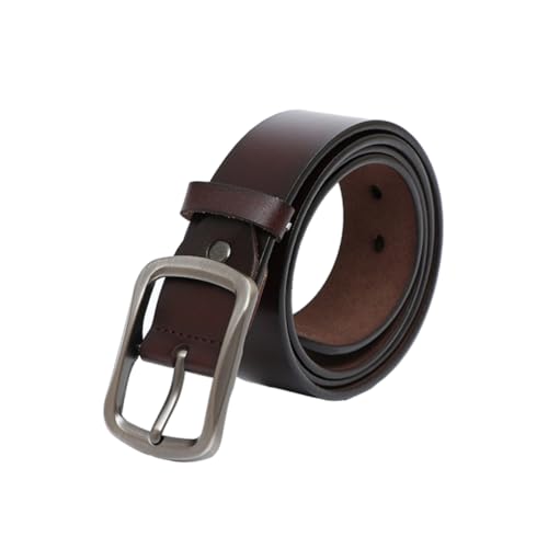 Men's Pin Buckle Belt Strap Cowhide Brown Cowboy Western Vintage Belts Jeans Men's Belt Waist Belt Leather Belt Belt Coffee