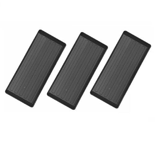 Grow Bag Tray Heavy Duty Plant 3 X Trays for Seedlings Pots & Grow Bags Waterproof Seed Tray Drip Tray for Indoor & Outdoor Gardening Greenhouse Reusable Growbag Planting 100 x 40 Reusable Tray (3)