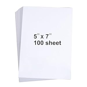100 Pieces 5″ x 7″ Whit...