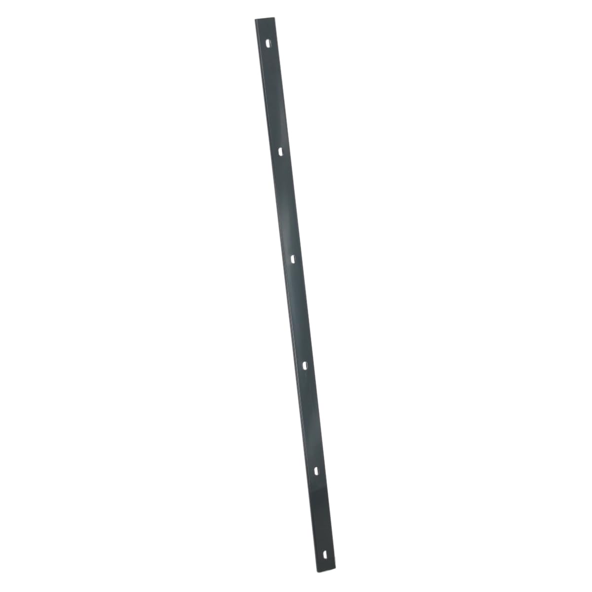 Zaunpfosten 2400mm Anthrazit RAL 7016 Pfosten Doppelstabmatte | 60x40mm Metallpfosten inklusive Abdeckschiene gebördelt und Pfostenkappe, idealer Zaunpfahl für Doppelstabmattenzaun zum