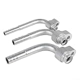 3pcs AC Compressor Drier Condenser Radiator Fitting Adapter Connector For Auto Air Conditioning Hose R134a, Air Compressor Quick Connect Fittings(Elbow Pipe)