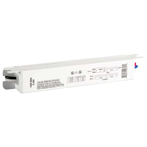 OHLECTRIC Replacement for Keystone KTEB-128-1-TP-FC-PH/D | 1 Lamp T5 Electronic Fluorescent Ballast | 28 Watts | 120V Input with Rapid Start Technology | UL Listed for Enhanced Safety