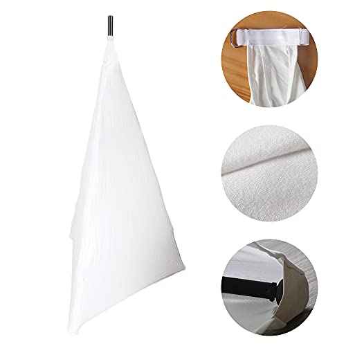 Ucare Floor Speaker Stand Covers Metal Heavy Duty Support Stand Cover For Weddings Banquets Events 3 Sided Triangular Dj Speaker Stand Tripod Cover Scrim (Two Pack-White) #TOP2