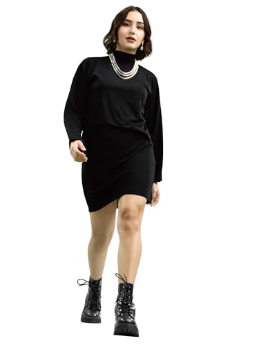 Image of PURVAJA Women's Full Sleeve Top with Skirt Solid Co-ords Set