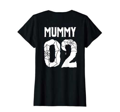 Mulher Mummy Equipa Halloween Spooky Spiders Web t-shirt