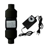IINCOOY 2 Inch Inline Duct Fan, 12V 6W HVAC Mini Exhaust Ventilation Fan Vent Booster for Bathroom, Kitchen, Grow Tents, Hydroponics (Color : Black, Size : 50/25MM)