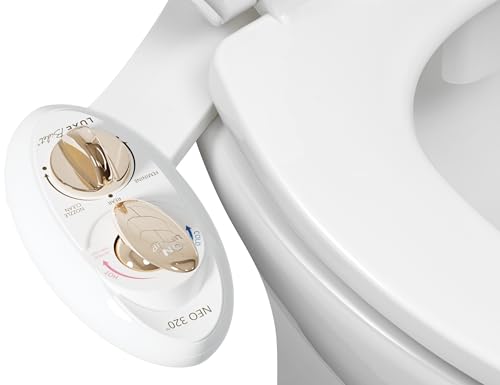 LUXE Bidet NEO 320 - Warm Water, Dual Nozzle, Self-Cleaning,