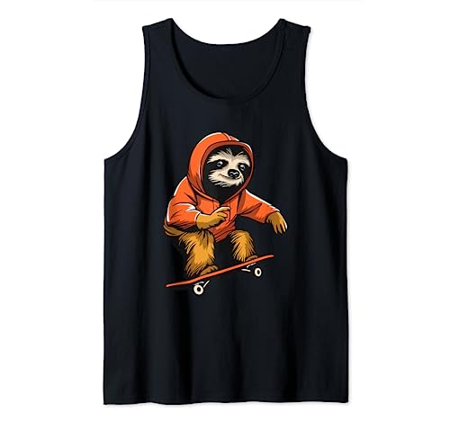 Skateboard Ranura - Skateboarding Patineta Skater Camiseta sin Mangas