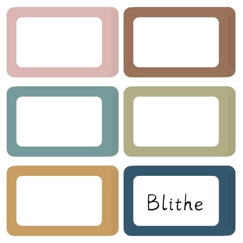Étiquettes autocollantes rectangulaires colorées Whaline de 7,6x5,1 cm pour l'organisation