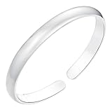 CUTEZING Women Jewelry 925 Silver Sterling Silver Bracelet Sterling Adjustable Opening Birthday Fashion Cuff Bangle Chain Practical Personalized Ideas Bracelet