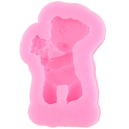 Rfghac Bear Silicone Fondant Mold Teddy Bear Chocolate Molds For Baby Shower Party Cake Decorating Candy Gum Paste Polymer Clay Cupcake Topper Set Of 4 #TOP7