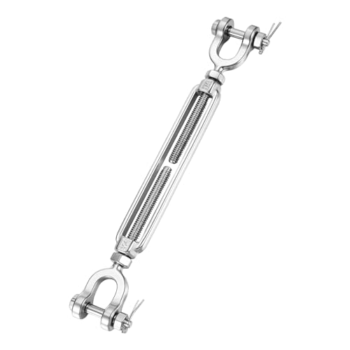 Stainless Steel Turnbuckle 1/4" x 4"(1 Pack) Jaw &amp; Jaw Turnbuckles