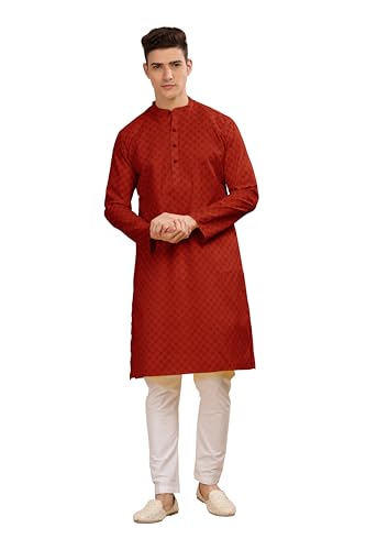 Image of BE ACTIVE Cotton Kurta for Men | Traditional and Stylish Design | Indian Kurta | Full Sleeve Kurta