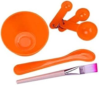 طقم أدوات خلط التبييض 6 في 1 للاستخدام الاحترافي، وعاء مبيض مع ملعقة وفرشاة وعصا للاستخدام في المنزل والصالون، ألوان عشوائية من كافين