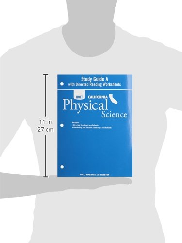 Science & Technology Study Guide a With Directed Reading Worksheets Physical Science Grade 8: Holt Science & Technology California - Image 3