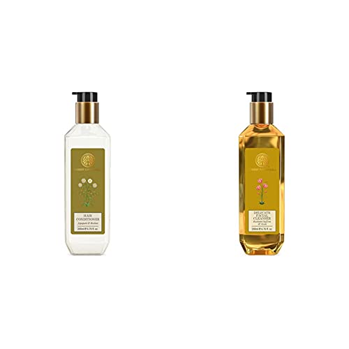 Image of Forest essentials Hair Conditioner Japapatti & Brahmi 200ml & Forest Essentials Kashmiri Saffron and Neem Delicate Facial Cleanser, 200ml
