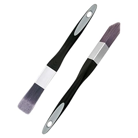 ROLLINGDOG 2pc Triangle Detail Paint Brush Set, Ideal For Precision Painting, Corner Painting, Leaving A Straight Edge Cover