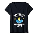 Photo Gallery donna pickleball club smashers galveston texas maglietta con collo a v Photo Gallery donna pickleball club smashers galveston texas maglietta con collo a v