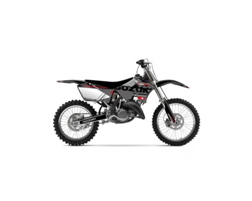 Kit déco moto cross compatible avec Suzuki 250 RM noir tuning