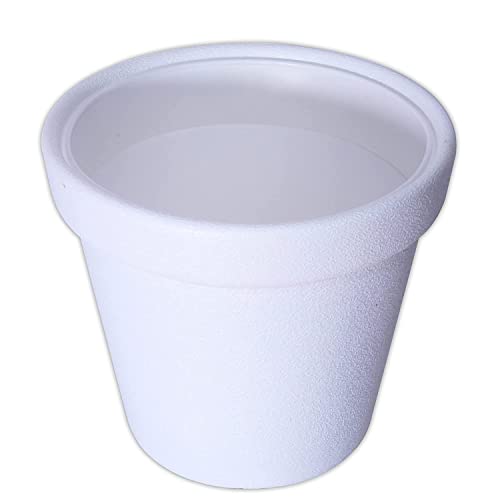 JUSThink Plastic Cosmos Flower Pot with Plate, (12 Inch), for Indoor and Outdoor Gardening,Gamla for Garden. (White, Pack of 3)