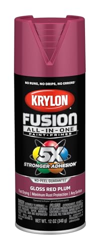 Image of Krylon Fusion All-In-One 12 Oz. Gloss Spray Paint, Red Plum - 1 Each