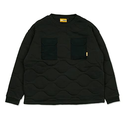 GEAR POCKET QUILT CREW 2.0 ギアポケットキルトクルー GSC-52 (M, BLACK)