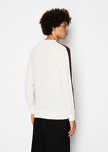 Armani Exchange Men's Merino Wool Mix Signature Logo Pullover Sweater4