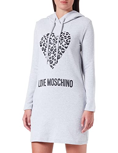 Love Moschino Damen Regular Fit Long Sleeves with Hoodie in 100% Cotton...