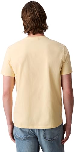 Calvin Klein Uomo T-Shirt Maniche Corte Badge Jersey Classic Tee in Cotone, Giallo (Sunlight), M - Immagine 1