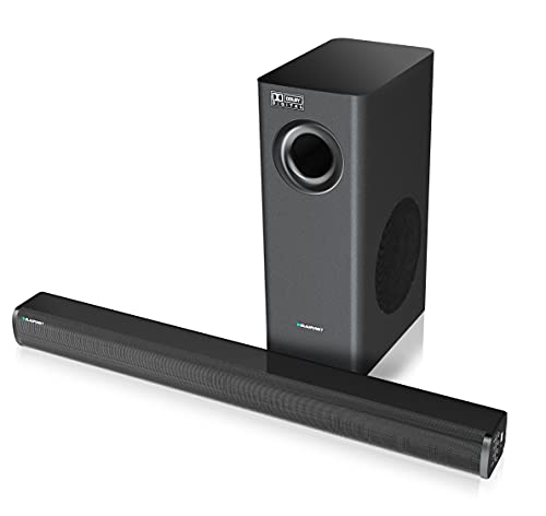 Image of Blaupunkt Germany's SBW-03 160 Watt 2.1 Channel Wireless Bluetooth Soundbar with Dolby (Black)