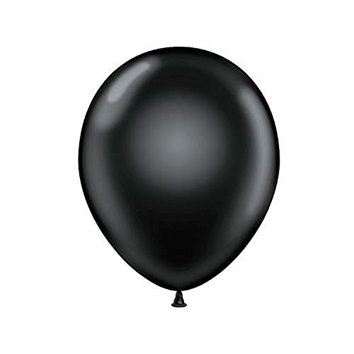 Tuf-Tex 15078 Black Latex Party Balloons 5 Black Pack of 50