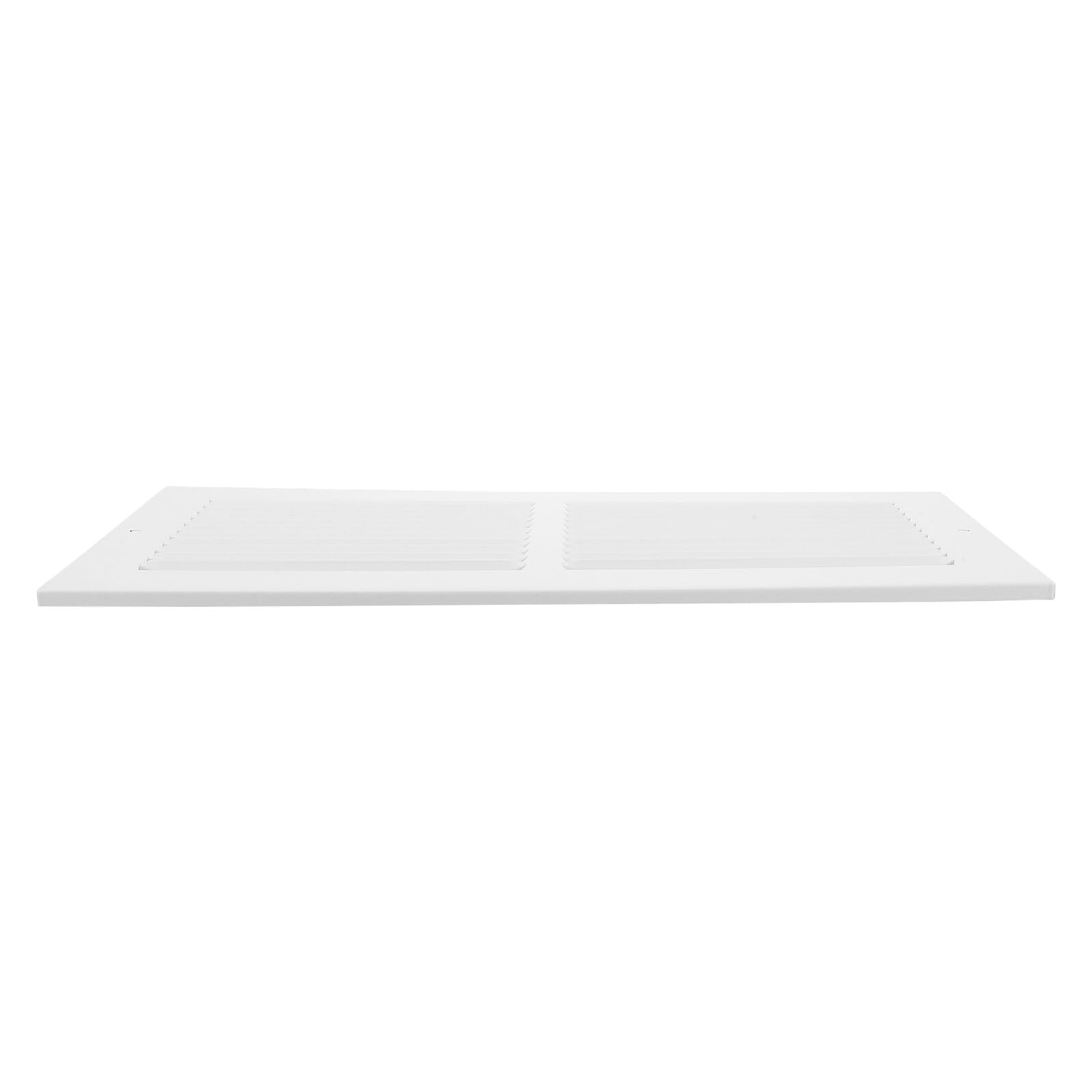 Grille de ventilation murale métal blanc avec filtre à mailles pour aération maison et bureau