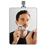 ZELIEVE Shower Mirror Fogless for Shaving Men Fog Free Anti Fog Bathroom No Fog Proof Anti-Fog Hanging...
