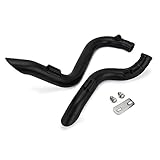 Quantità - 2 * scarico Tubi Accessori + 1 * gancio Staffa + 1 * Anti-calore Tie Come immagine indicata. Opzione di colore: Drive.Comes argento / nero come Pictures.Custom Choppers Con a destra oa sinistra laterale con il supporto che fissa il 2 tubi tra di loro