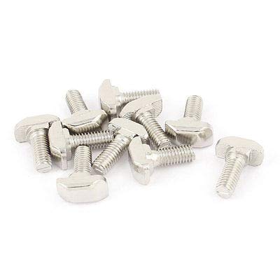 Lilianos 10pcs 16mmx8mmx5mm T-Slot Drop-in Stud Sliding Screw Bolt