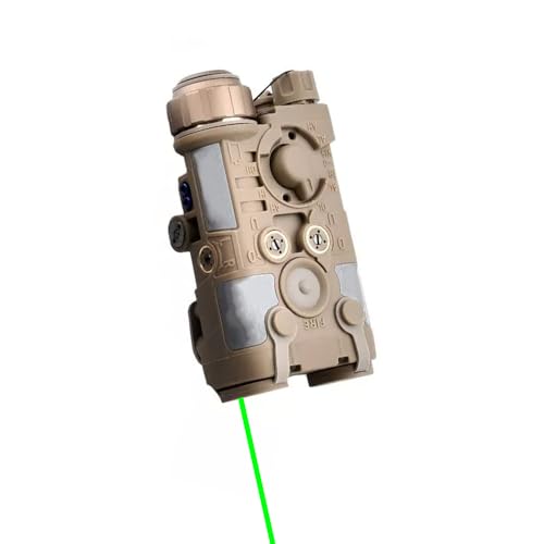 Plastic L3-NG Box Aiming Laser Sights(with IR Laser + Green Laser+LED Whitelight Flashlight),& Modular Wire Control Remote Pressure Switch Combo,Tan