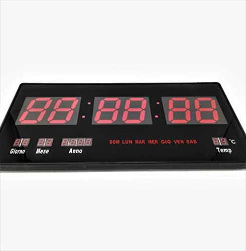 Tempo di Saldi Orologio Digitale A LED da Parete con Datario E Termostato  Slim Data Temperatura : Amazon.it: Fai da te