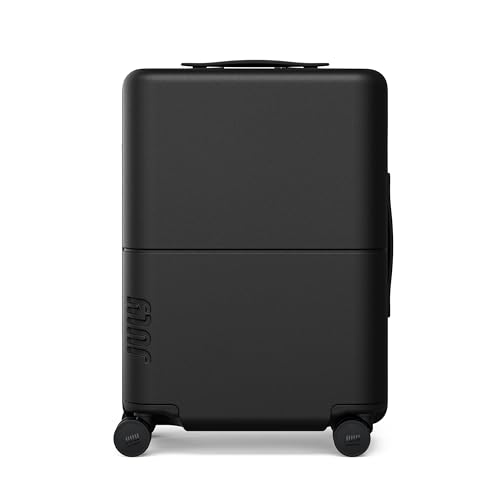 July Carry On Essential - 20 Airline Approved Carry On Luggage with Wheels Travel Suitcase for Men & Women - Premium Rolling Suitcase TSA Lock Polycarbonate Shell Spinner Wheels - Charcoal